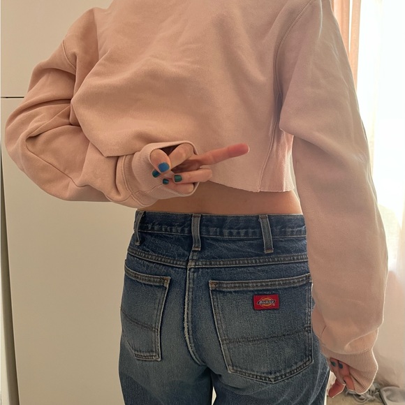 Reverse Weave Crop Cut-Off Sweatshirt - Women’s X-Small - Picture 5 of 5